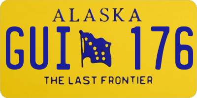 AK license plate GUI176