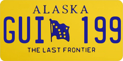 AK license plate GUI199