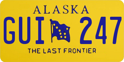 AK license plate GUI247