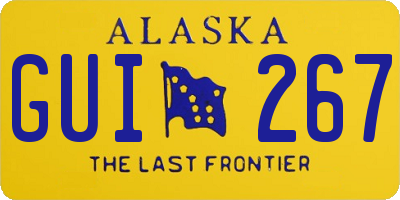 AK license plate GUI267