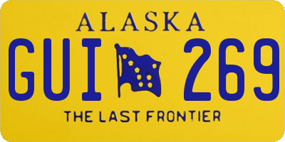 AK license plate GUI269