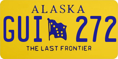 AK license plate GUI272
