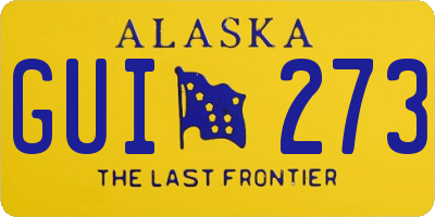 AK license plate GUI273