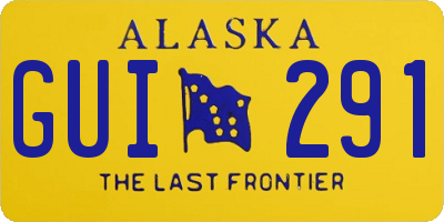 AK license plate GUI291