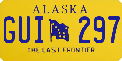AK license plate GUI297