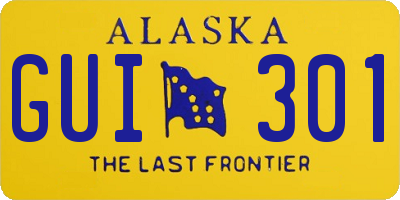 AK license plate GUI301