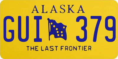 AK license plate GUI379