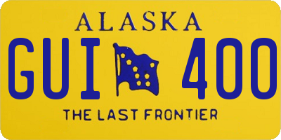 AK license plate GUI400