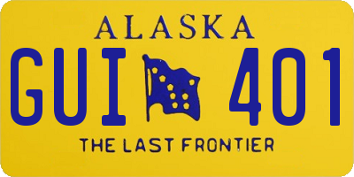 AK license plate GUI401