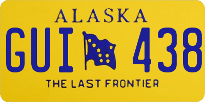 AK license plate GUI438