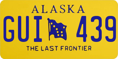AK license plate GUI439