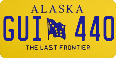AK license plate GUI440