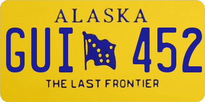 AK license plate GUI452