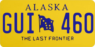 AK license plate GUI460