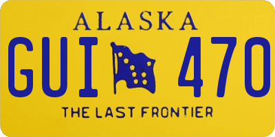 AK license plate GUI470