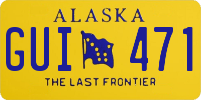 AK license plate GUI471