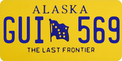 AK license plate GUI569
