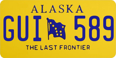 AK license plate GUI589