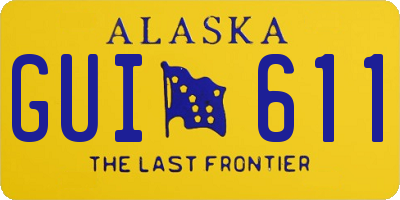 AK license plate GUI611