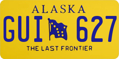 AK license plate GUI627