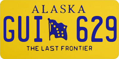 AK license plate GUI629