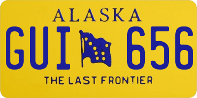 AK license plate GUI656