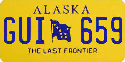 AK license plate GUI659