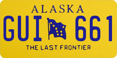 AK license plate GUI661