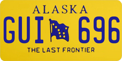 AK license plate GUI696