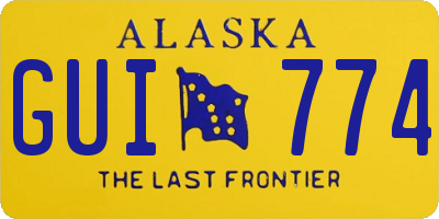 AK license plate GUI774