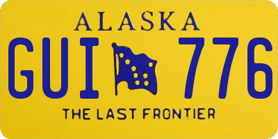 AK license plate GUI776