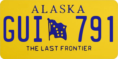 AK license plate GUI791