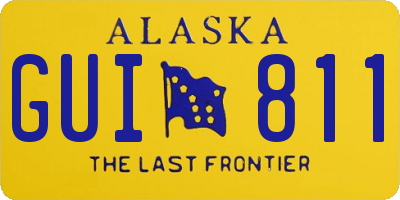 AK license plate GUI811