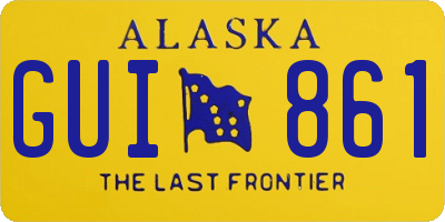 AK license plate GUI861