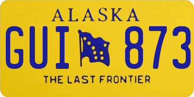 AK license plate GUI873