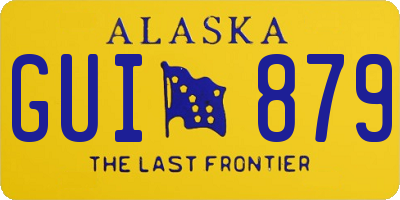 AK license plate GUI879