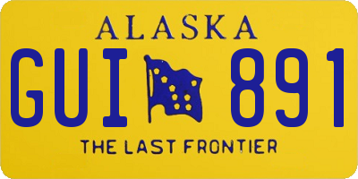 AK license plate GUI891