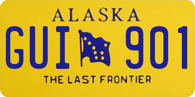 AK license plate GUI901