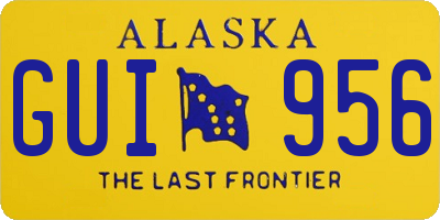 AK license plate GUI956