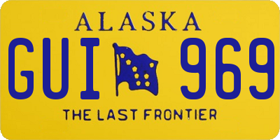 AK license plate GUI969