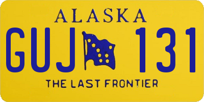 AK license plate GUJ131