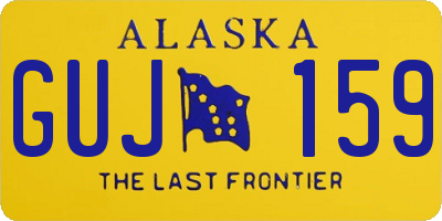 AK license plate GUJ159