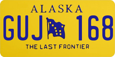 AK license plate GUJ168