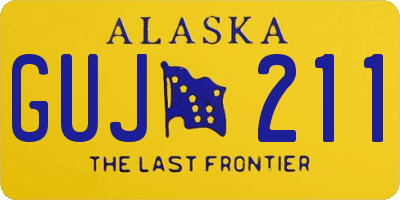 AK license plate GUJ211