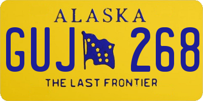 AK license plate GUJ268