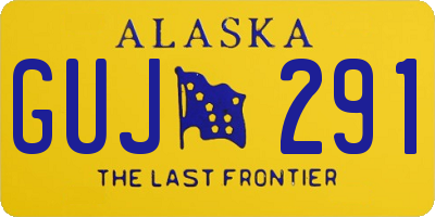 AK license plate GUJ291