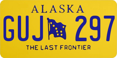 AK license plate GUJ297