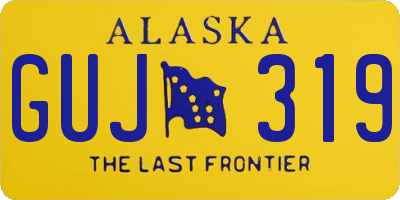 AK license plate GUJ319