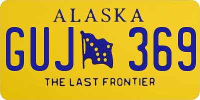AK license plate GUJ369