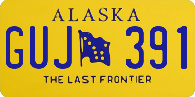 AK license plate GUJ391